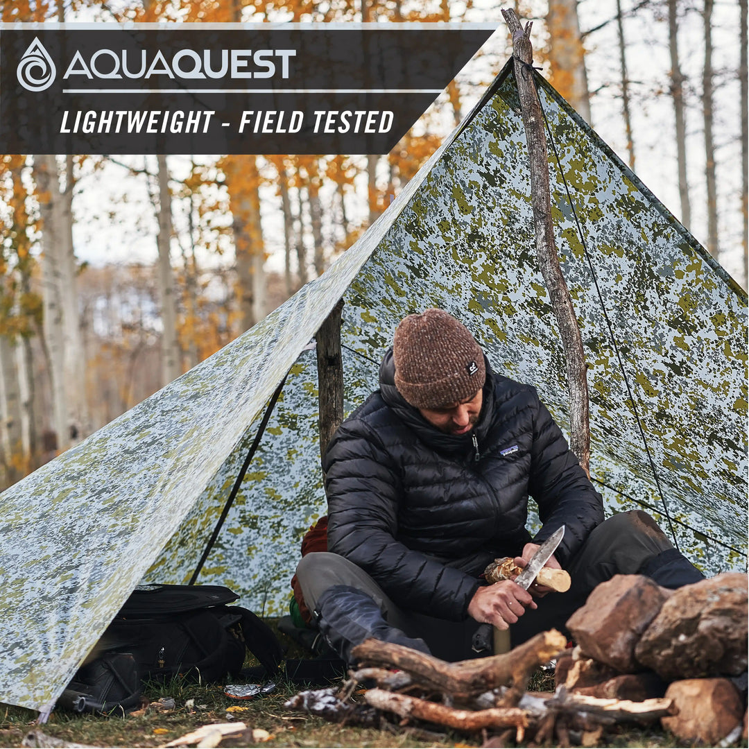 Safari Lightweight Tarp Camping Tarp   AquaQuest Waterproof