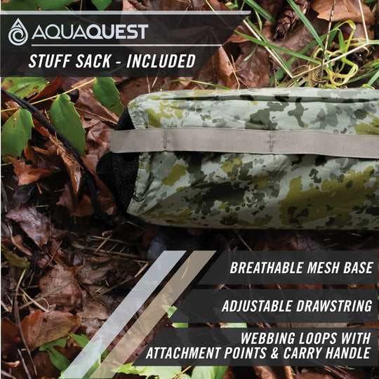 Defender Heavy-Duty Tarp Camping Tarp   AquaQuest Waterproof