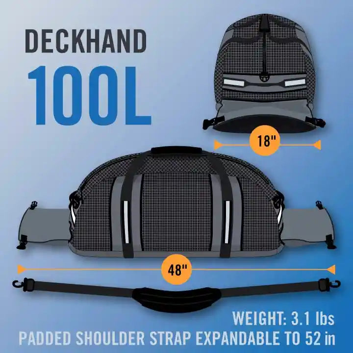 Deckhand Duffel 100L Duffel Bag   AquaQuest Waterproof